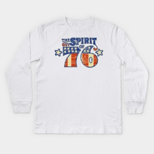 Spirit of 1976 the American Bicentennial Kids Long Sleeve T-Shirt